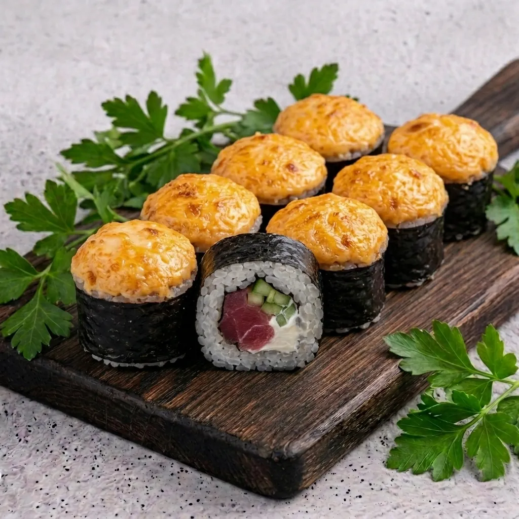 Запечённый острый с тунцом
