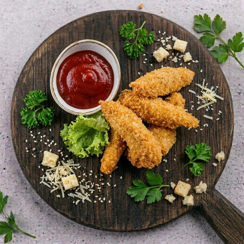 Стрипсы куриные с кетчупом